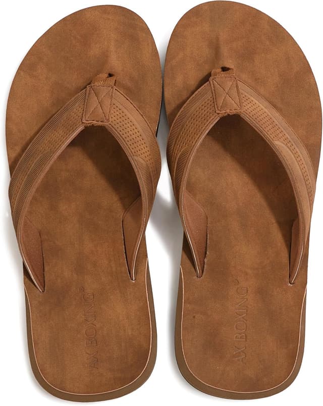 Detalle de ARRIGO BELLO Tongs homme claquette Tongue en cuir, antidérapantes pour l’été (taille 41-46)