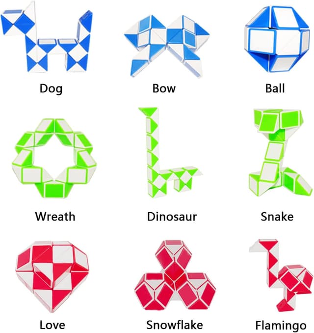 Thumbnail 4 de EACHHAHA 12 Piezas Mini Serpiente Mágica 24 secciones