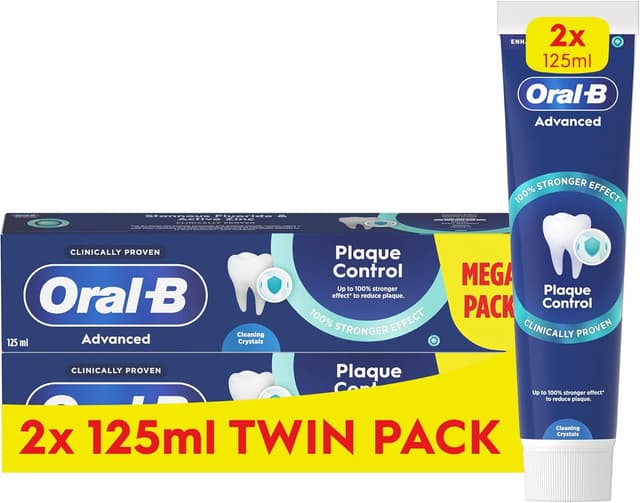 Detalle de Oral-B Advanced Plaque Control Toothpaste Twin Pack