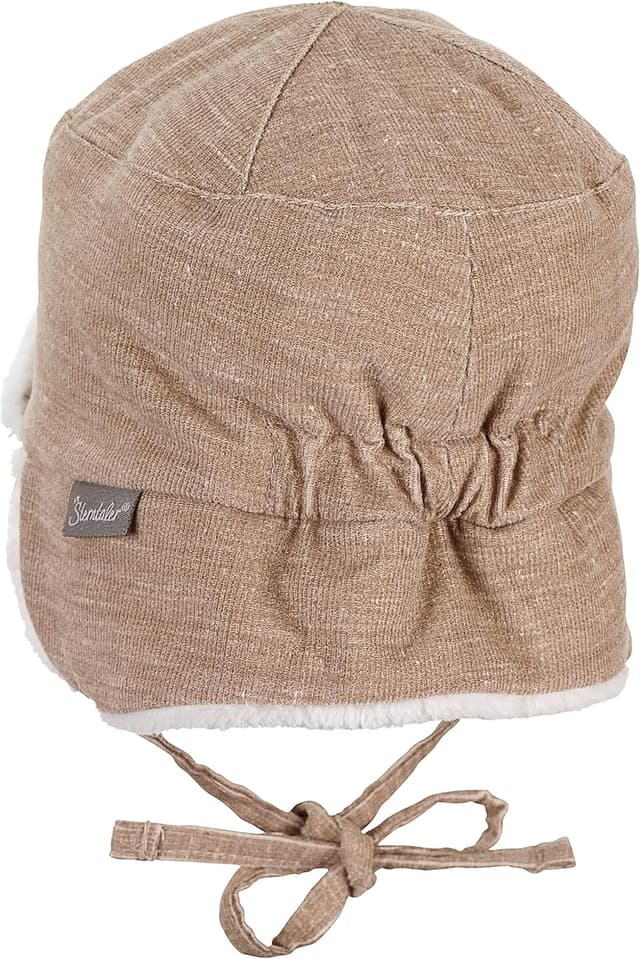 Detalle de Sterntaler Baby Jungen Fliegermütze aus Feincord mit Teddyflausch
