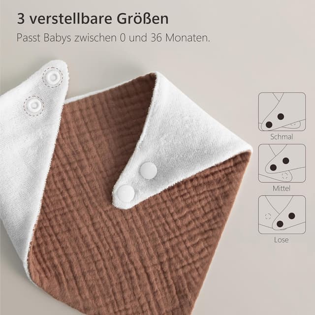 Thumbnail 4 de Bearmoss Lätzchen Musselin Halstuch 8 Stück 👶