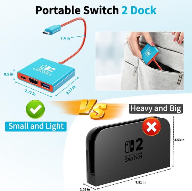 Thumbnail 4 de Switch 2 Dock Ersatzdock 4K/60Hz