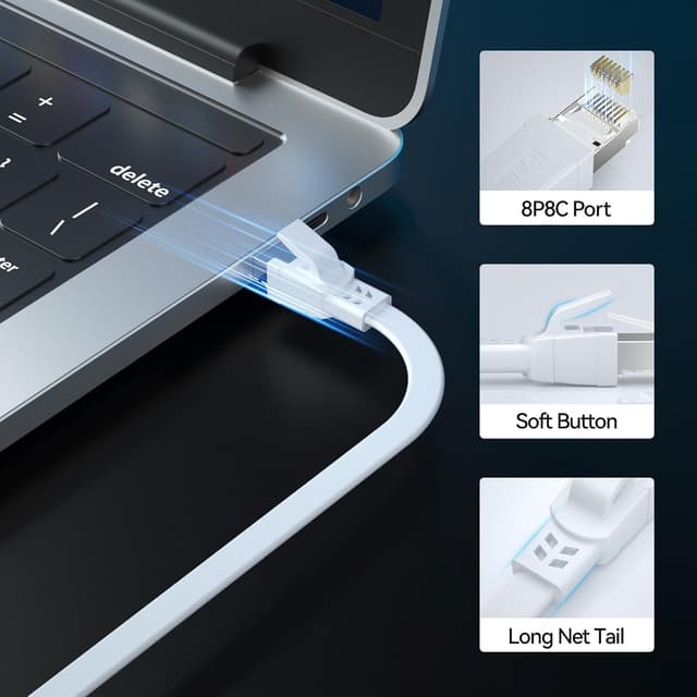 Thumbnail 3 de BAHIWOM Cat8 Ethernet Cable 30m