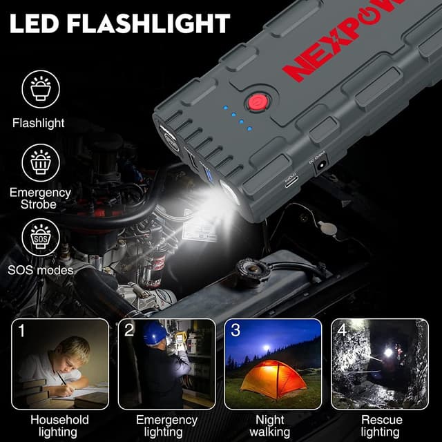 Thumbnail 4 de NEXPOW Starthilfe Powerbank 2000A Auto-Starter