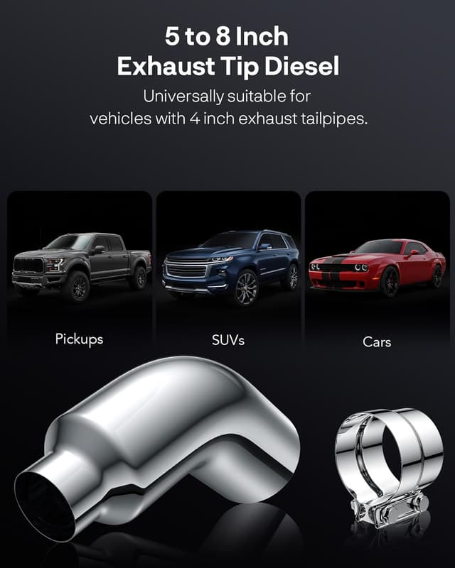 Thumbnail 3 de JY PERFORMANCE 5 Inch Diesel Elbow Tip 23