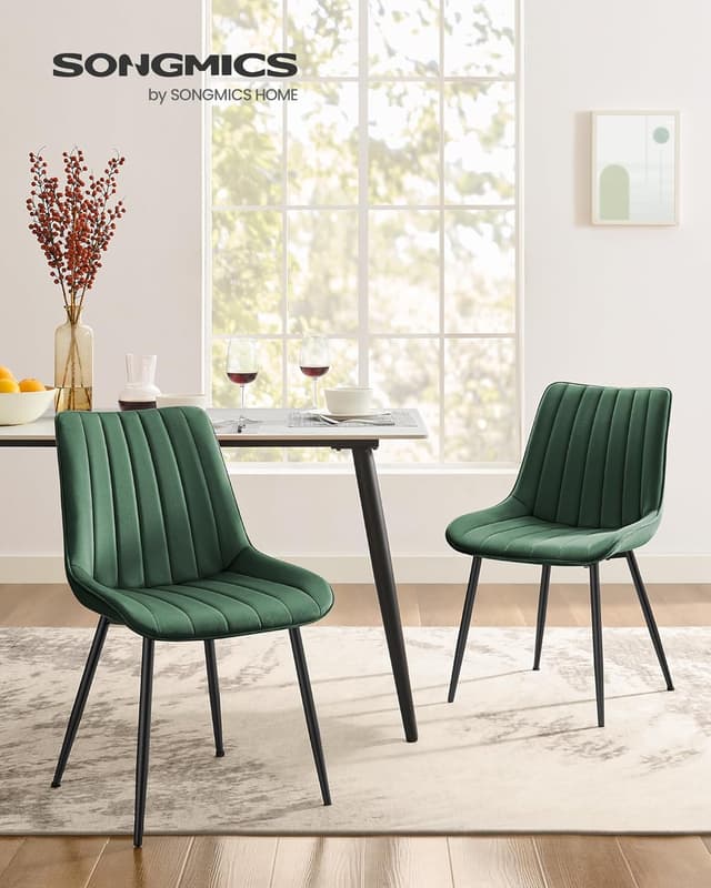 Detalle 2 de Songmics LDC090CZ01 dining chairs set of 2