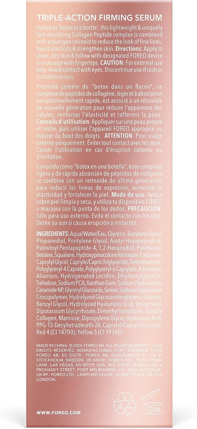 Detalle 2 de Siero rassodante FOREO Supercharged 30 ml