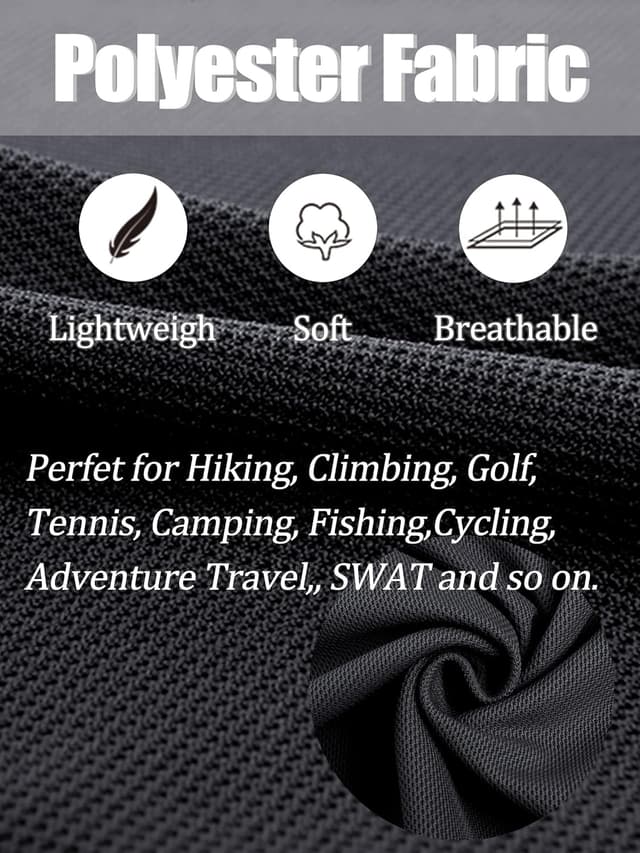 Thumbnail 6 de TACVASEN Men’s Quick-Dry Short Sleeve Performance Polo (Pique Golf/Work Shirt)