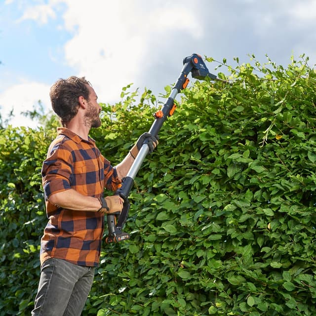 Detalle 2 de WORX WG252E.9 20V Cordless Pole Hedge Trimmer (45cm) with Reach up to 2.8m