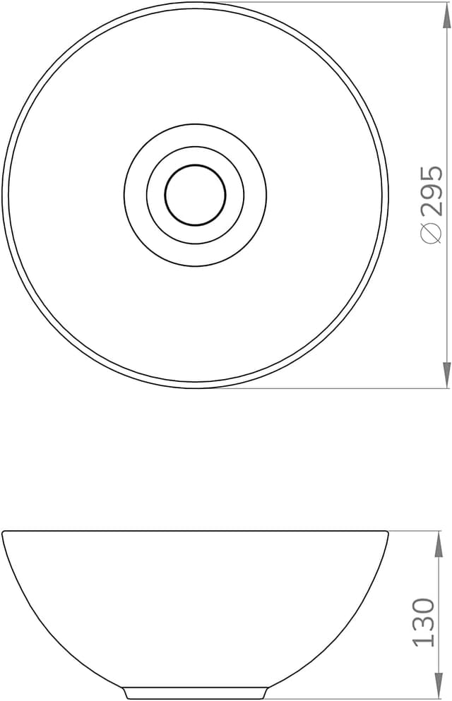 Thumbnail 6 de Baikal lavabo cerámico sobre encimera 29,5 cm