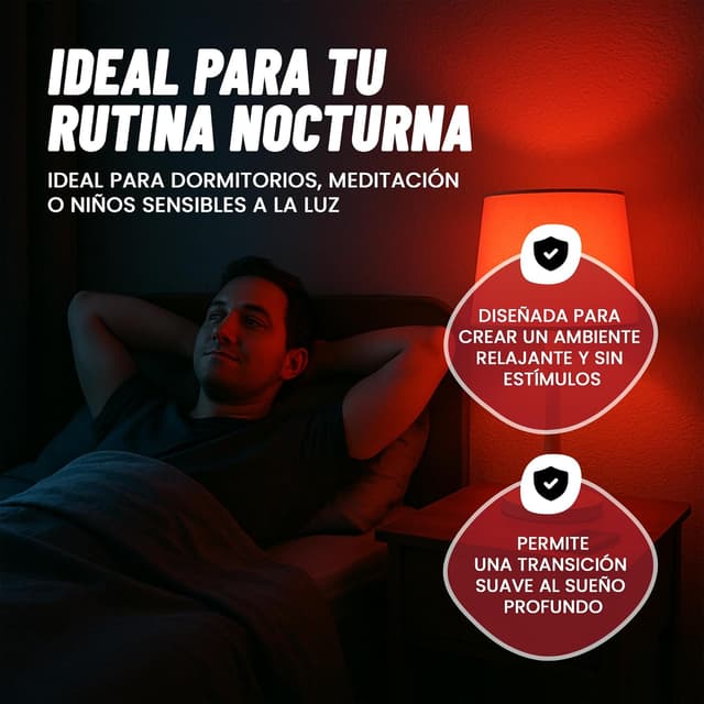 Detalle 1 de OLVEX Luz Roja Nocturna 630nm E27 7W