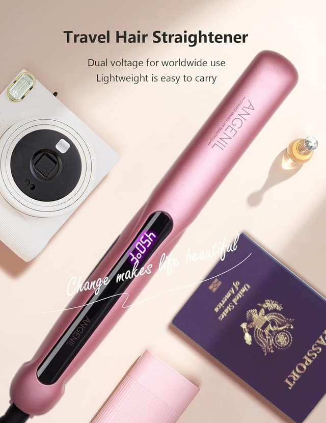 Detalle de ANGENIL Tourmaline hair straightener 2 in 1