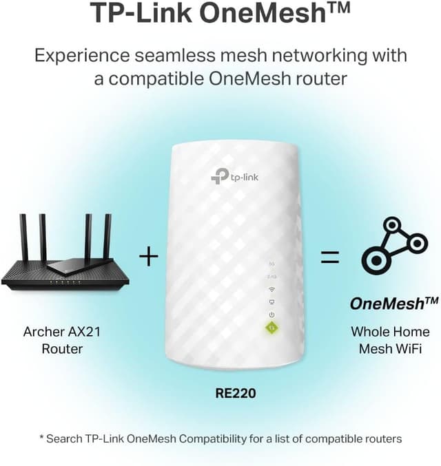 Thumbnail 5 de TP-Link RE220 WiFi Extender 1200 sq ft