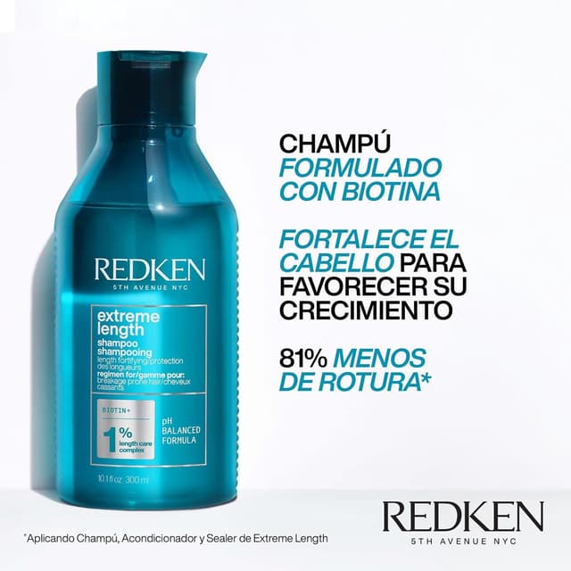 Thumbnail 1 de Redken Extreme Length Champú Fortalecedor con Biotina 💇♀️ 300 ml
