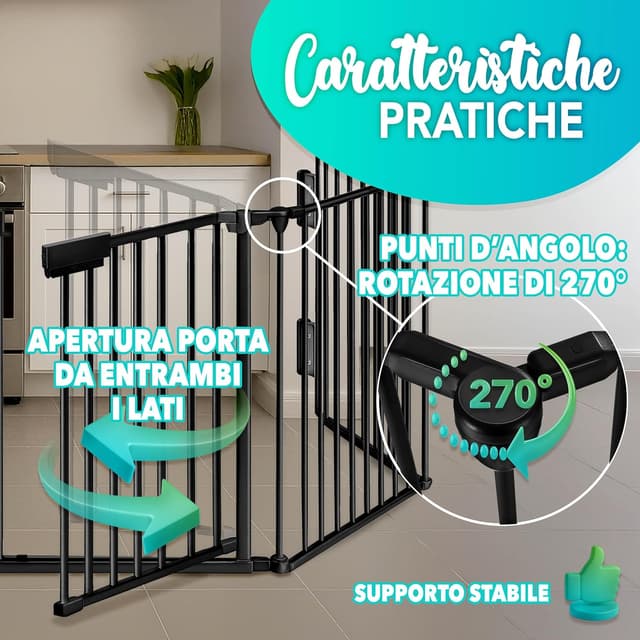 Thumbnail 6 de KIDUKU Barriera sicurezza 240 cm per casa 📐