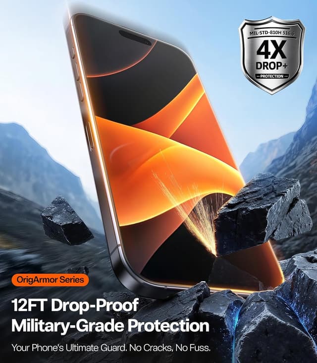 Thumbnail 6 de TORRAS OrigArmor AR iPhone 17 Pro 9H+ Screen Protector