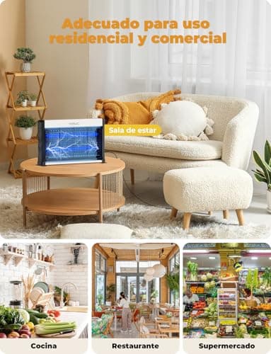 Thumbnail 6 de YISSVIC lámpara antimosquitos eléctrica con LED UV de 2 tubos y 2 m de cable