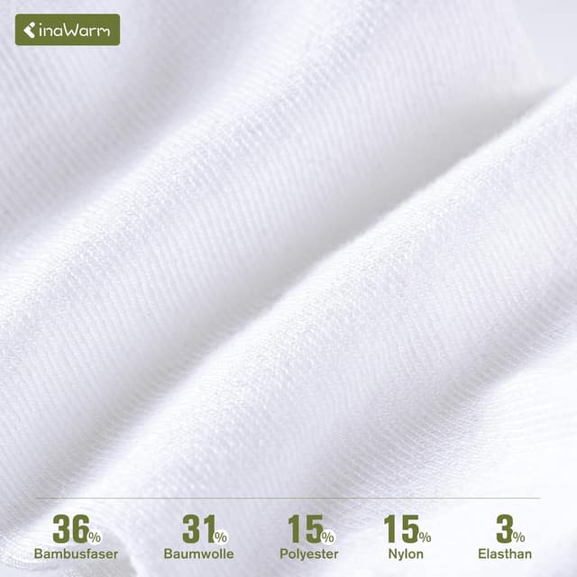 Detalle 2 de inaWarm Bambus 6/10 Paar Damen Füsslinge – atmungsaktiv, rutschfeste No-Show Sneaker-Socken