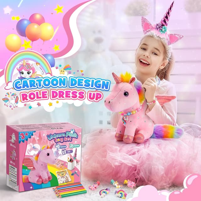 Thumbnail 5 de EUCOCO Regalo unicornio peluche juego 6 pinceles