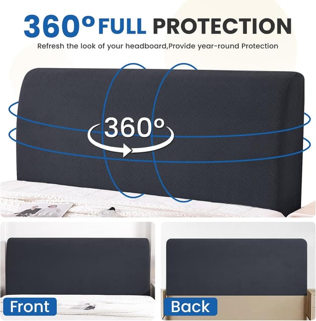 Thumbnail 5 de YSTELLAA Fundas Cabeceros 120 cm Gris oscuro