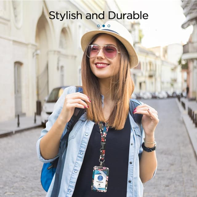 Thumbnail 5 de Cozary Porta Badge Floreale da Collo