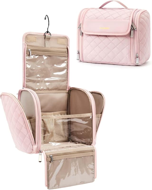 Detalle de BAGSMART Make-Up Organizer Groß Rosa