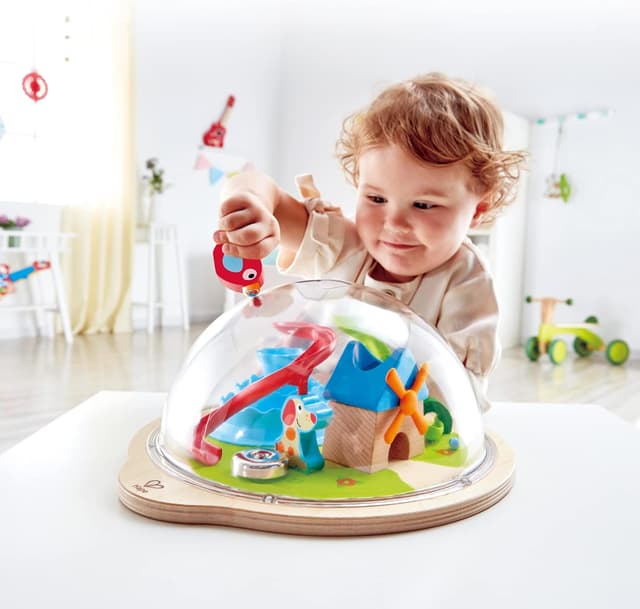 Detalle de Hape E0458 Sunny Valley Adventure Dome magnetic maze playset