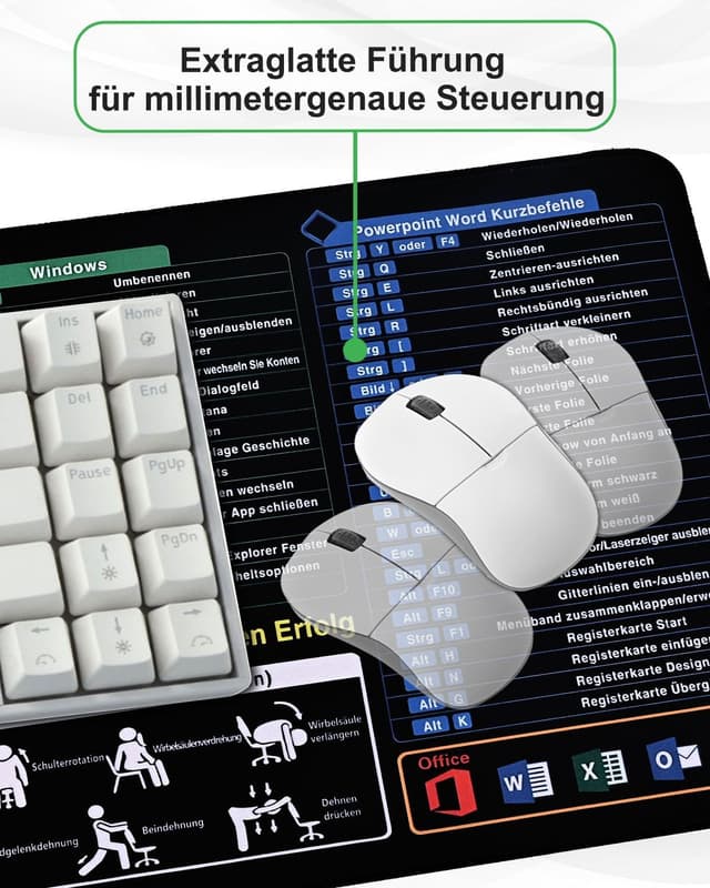 Thumbnail 4 de Schreibtischunterlage mit Excel-Shortcuts 800×300 mm