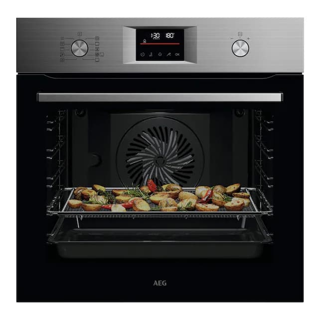 Detalle de Horno multifunción AEG OS6PB51AM con 10 funciones