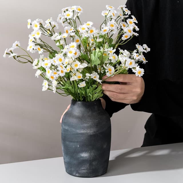 Thumbnail 5 de PORCER Rustikale Bauernhaus-Blumenvase 18,3 cm 🏺