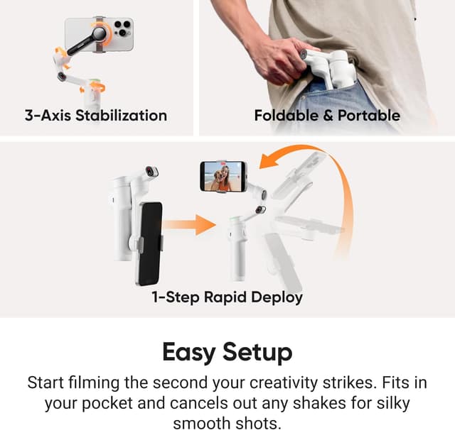 Thumbnail 6 de Insta360 Flow 2 Pro White 10h battery