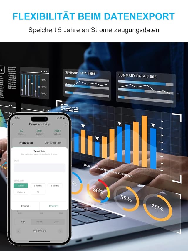 Thumbnail 6 de EIGHTREE Smart WLAN Steckdose mit Strommessung