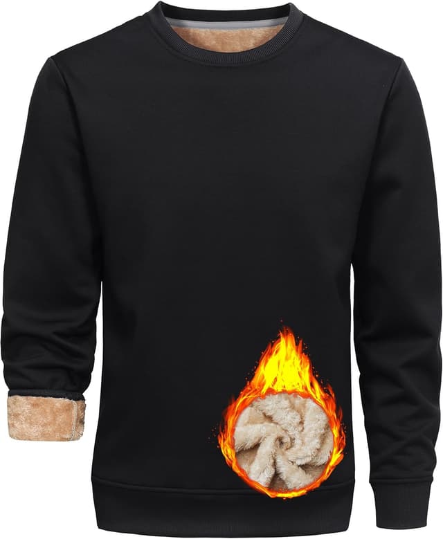 Imagen de Libin Sweat-Shirt Homme chaud sans capuche en OfertitasTOP