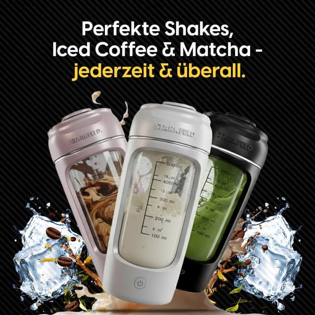 Detalle 2 de STARKSHAKE V4 elektrischer Protein Shaker 8000 UPM
