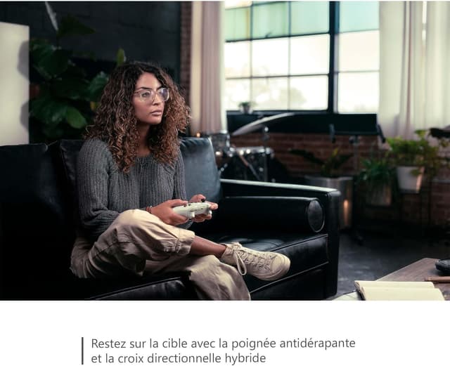 Detalle 2 de Manette sans fil Xbox Robot White : compatible Xbox Series X|S, Xbox One, PC Windows, Android et iOS