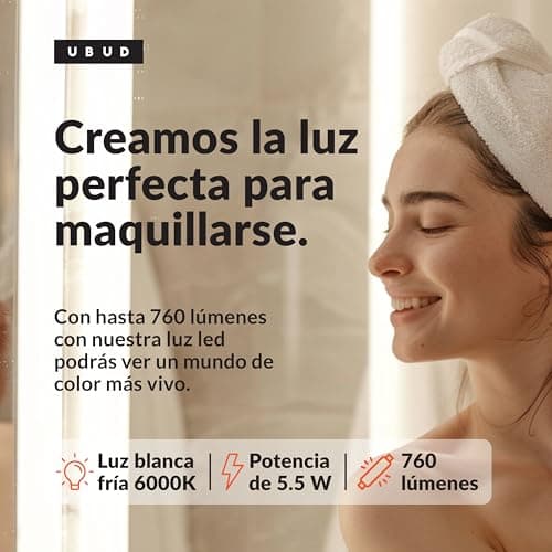 Detalle de UBUD Lámpara Led Aplique 760 lm para baño