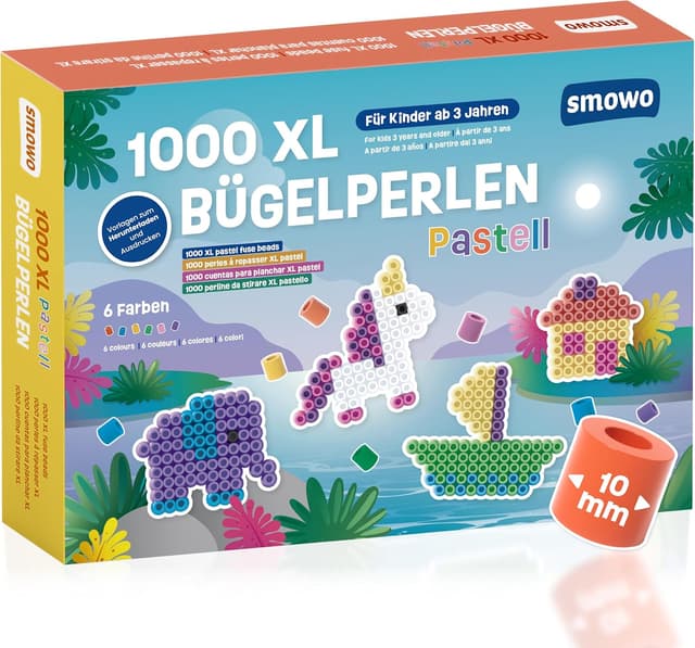 Detalle de Smowo Bügelperlen 1000 Stück 🎨