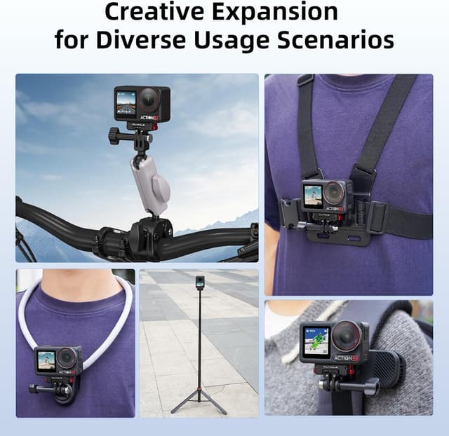 Detalle de BRDRC Action 5 Pro Magnetischer Schnellverschluss-Adapter für DJI Osmo Action 5 Pro/4/3/360