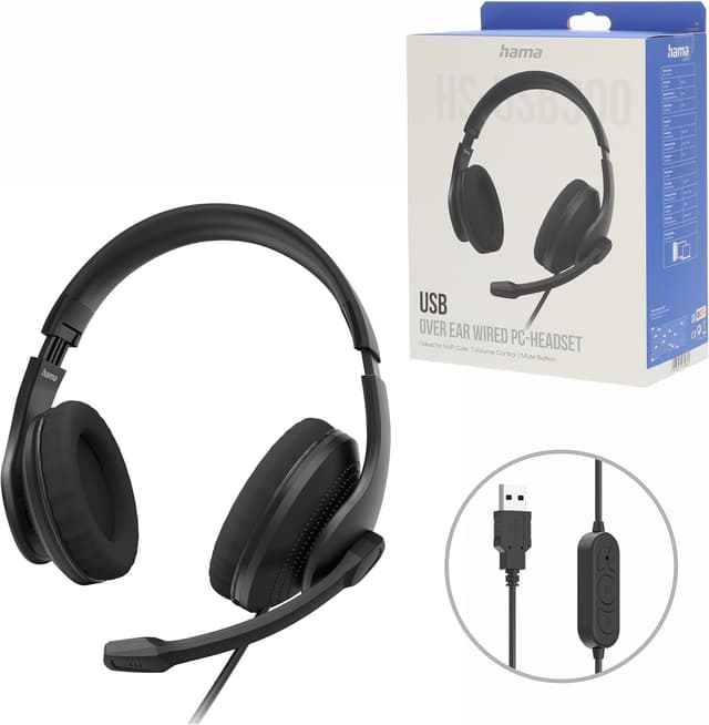 Detalle de Hama HS-USB300 V2 USB Headset 2m