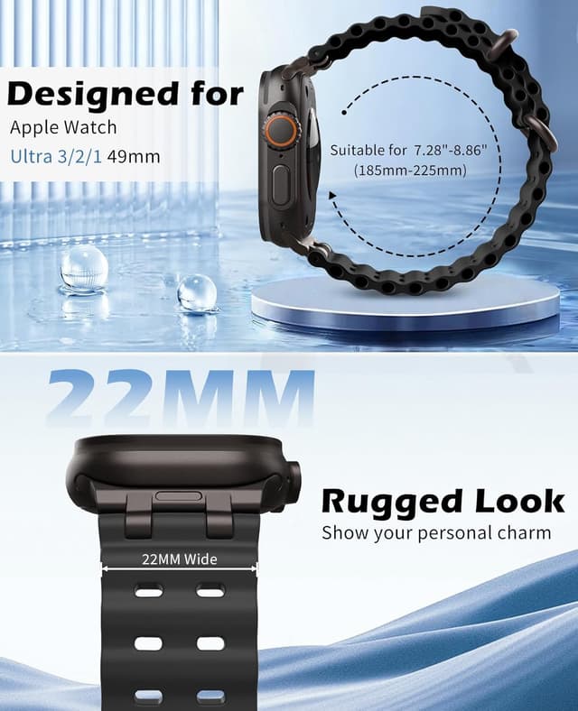 Thumbnail 1 de TiMOVO Ocean Strap 49mm breathable sport band