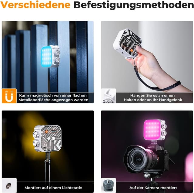 Thumbnail 6 de K&F CONCEPT 60 LED RGB Videolicht 2000mAh đ„