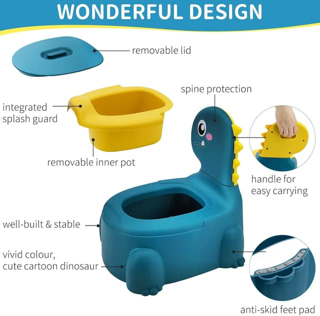 Detalle 2 de Potty Toilet Training Chair 1-6 Years 🚽
