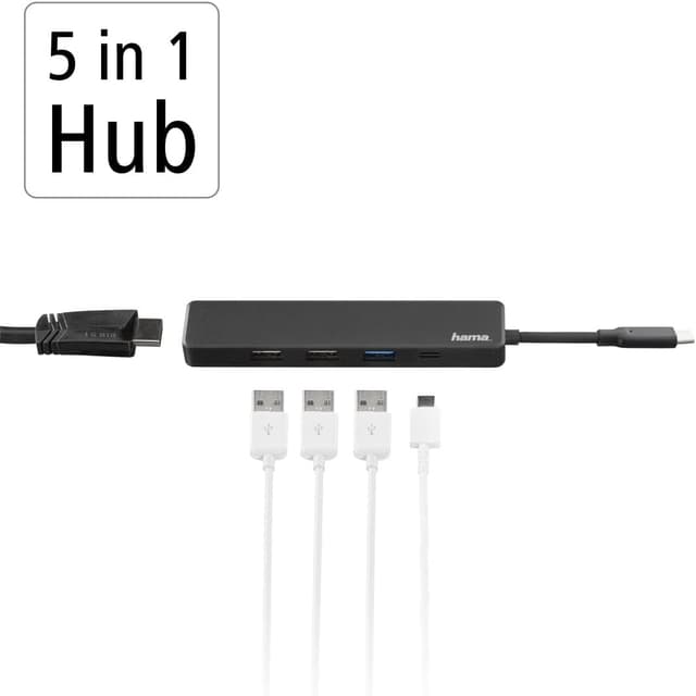Detalle 2 de Hama Hub USB-C 3.2 Gen 1 con HDMI e 4 porte USB