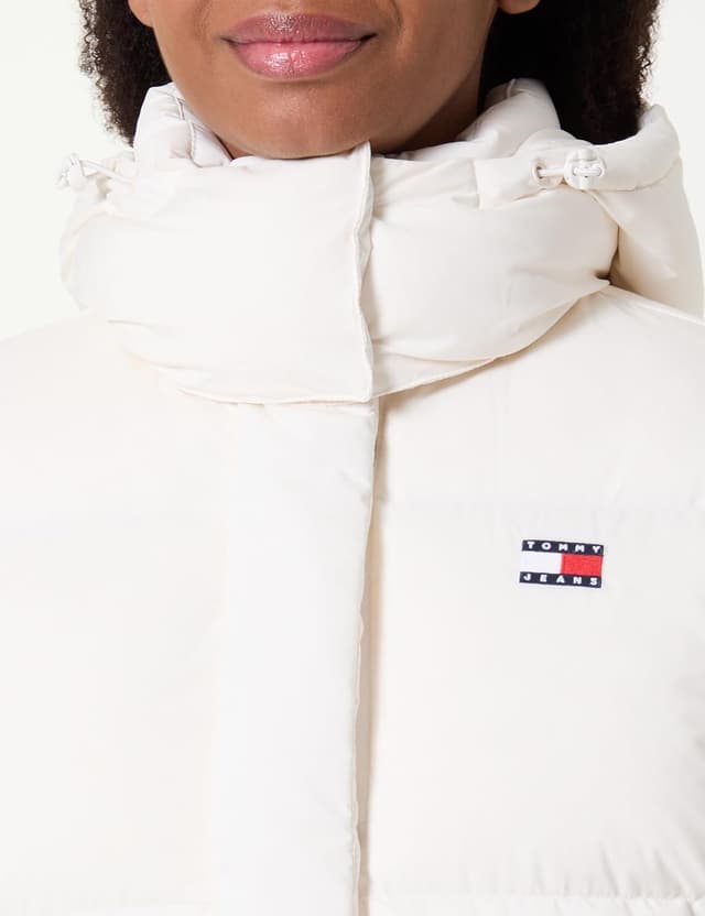 Detalle de Tommy Jeans Women’s Alaska Grid Down Puffer Jacket with Hood