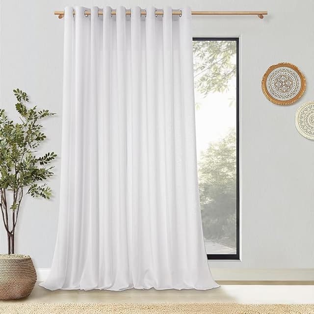 Imagen de MRTREES Cortinas Translúcidas Blancas 200x240 cm Ojales 🪟 en OfertitasTOP