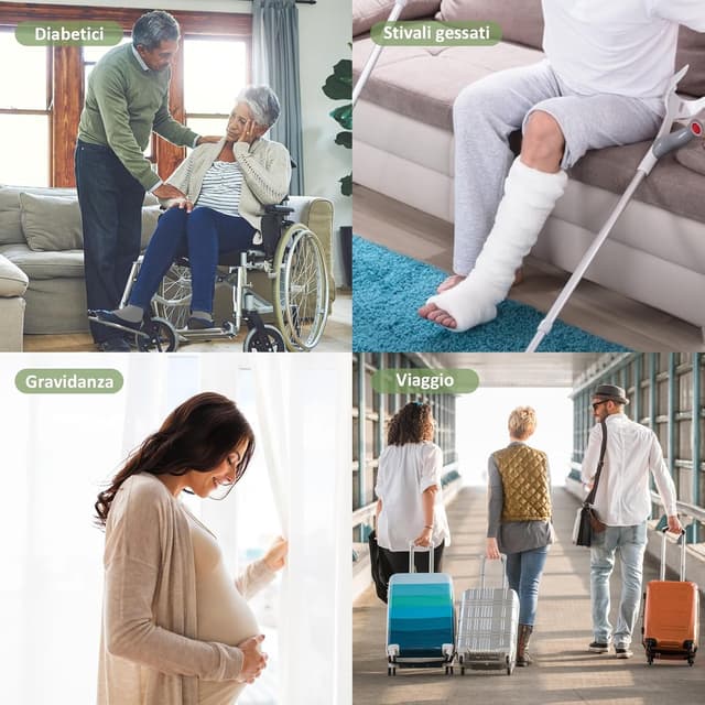 Detalle 2 de LOFIR Calze Ginocchio Diabetici Uomo 39-42