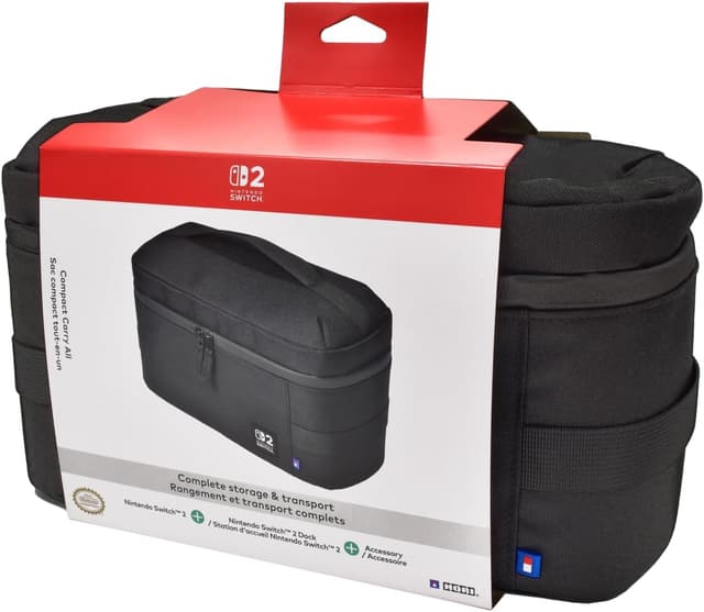 Detalle 1 de Hori Sac Compact Tout-en-Un (Noir) pour Nintendo Switch 2, sous licence officielle Nintendo