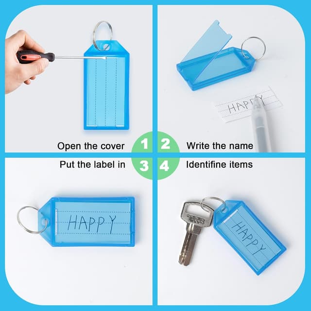 Thumbnail 3 de AiQInu Porte-clés 60 pièces 5,8 cm