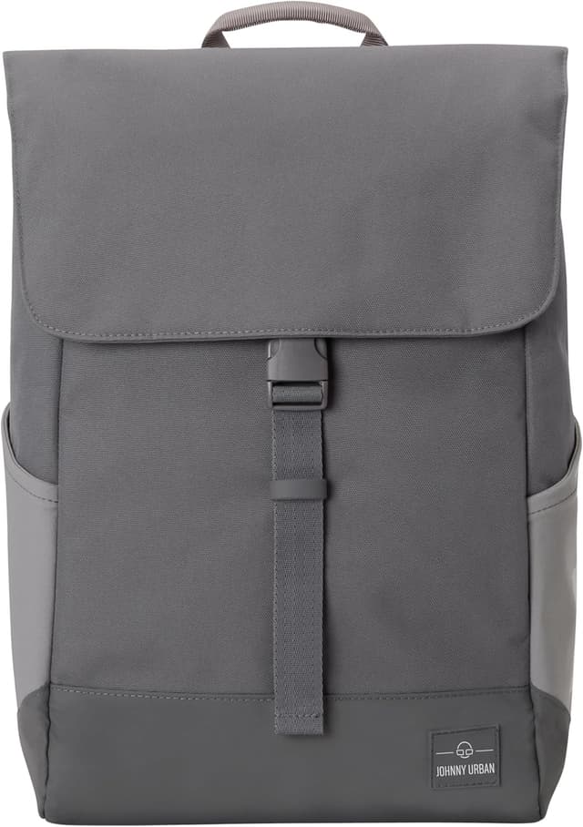 Detalle de Johnny Urban Zaino espansibile MIKA grigio scuro con vano PC 16” impermeabile