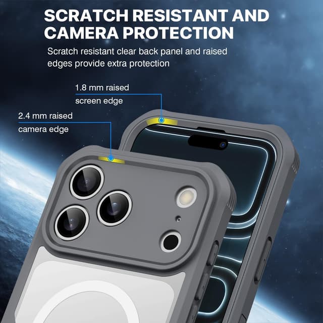 Thumbnail 6 de CENHUFO Privacy Case for iPhone 17 Pro Max (6.9 inch) with built-in 9H glass screen protector and MagSafe support